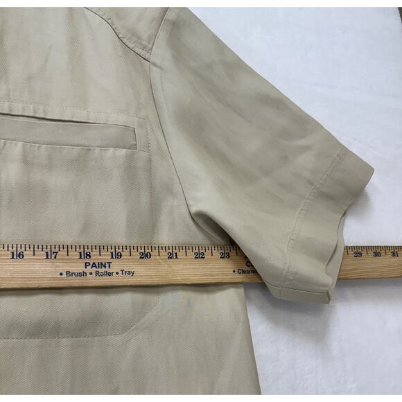 Loulou Studio Moheli Shirt Womens M Beige Viscose Linen Blend Gabardine Blouse - Picture 10 of 13